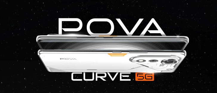 Tecno تطلق رسميًا هاتف Pova Curve 5G: تصميم رفيع بسماكة 7.5 مم، بطارية قوية بسعة 5500 مللي أمبير، وذكاء صناعي متقدم