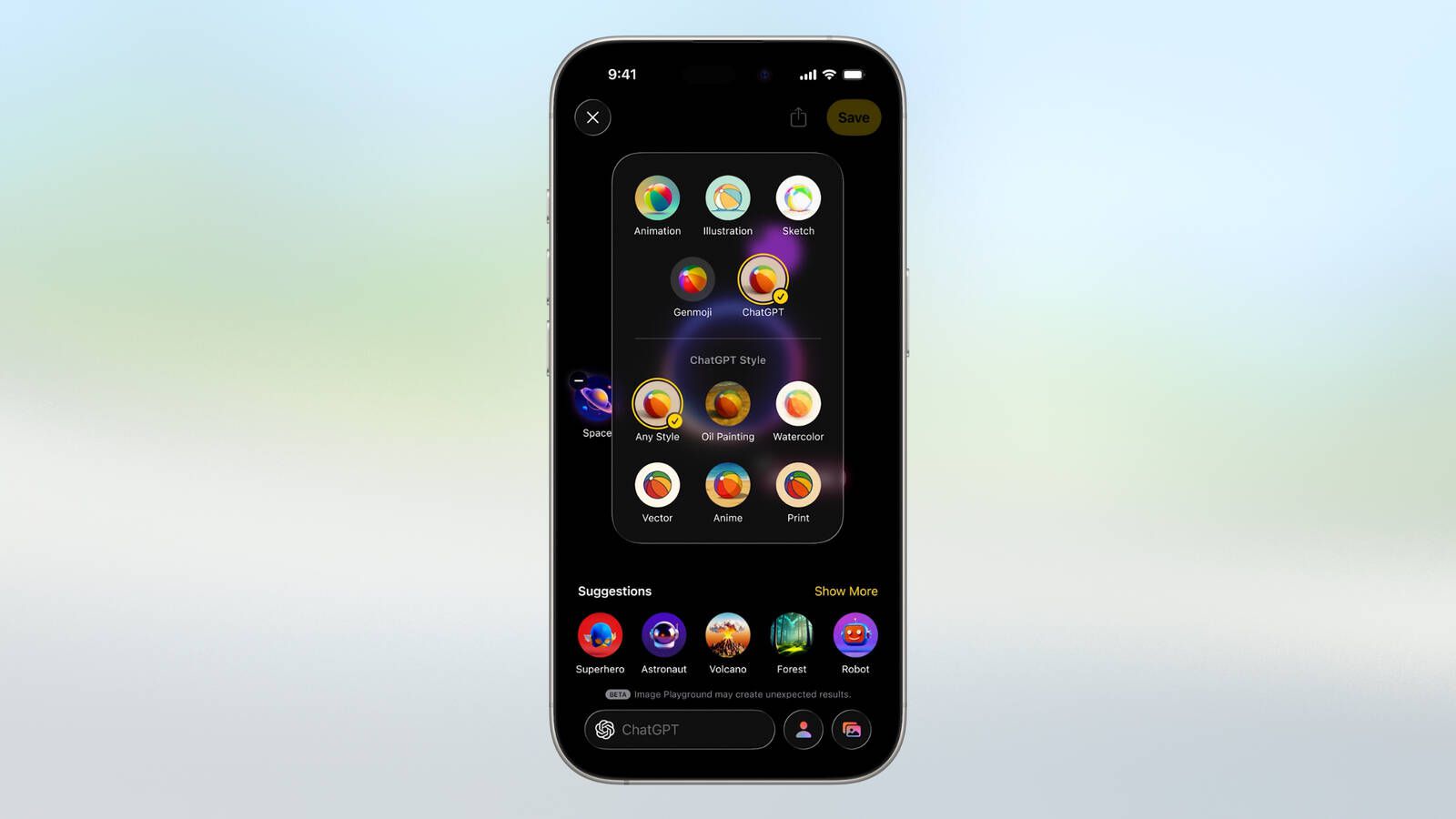 آبل تعلن عن دمج ChatGPT في تحديثات Image Playground وGenmoji خلال مؤتمر WWDC 2025.