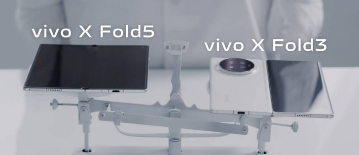 هاتف Vivo X Fold5 يتمتع بوزن أخف من 219 جراماً مقارنة بـ X Fold3 وفقاً لفيديو تشويقي
